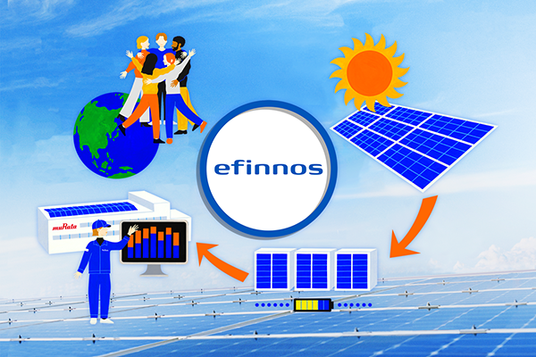 村田製作所独自開発の統合型再エネ制御ソリューション「efinnos」の外販を開始～AIを活用して太陽光発電と蓄電池を最適制御～